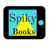 Spiky Books logo, suggestive of a tablet screen displaying the words Spiky Books